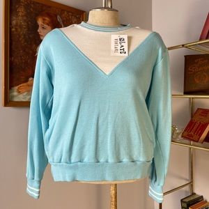 90s Sweatshirt With Slit Seam Pockets By Ms. Casuals Sport